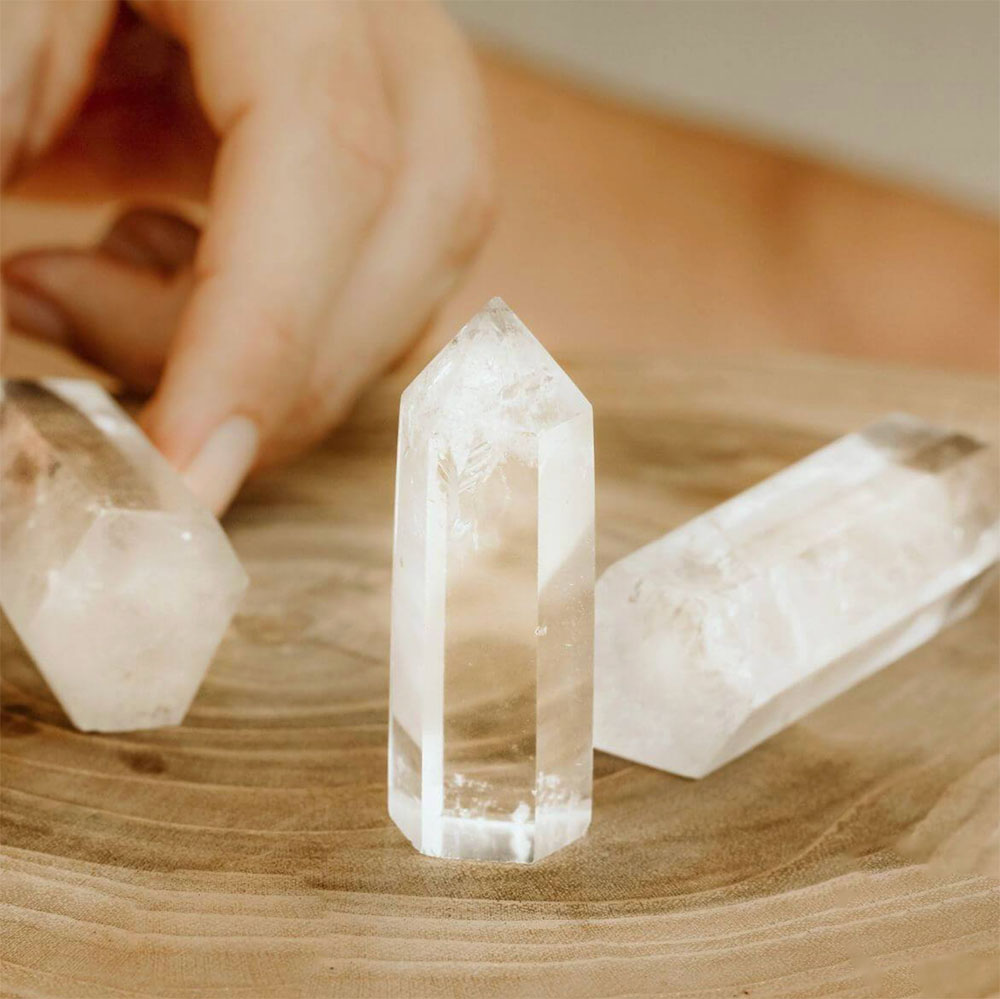 Crystals for Manifesting - Clear Quartz Intention Stone