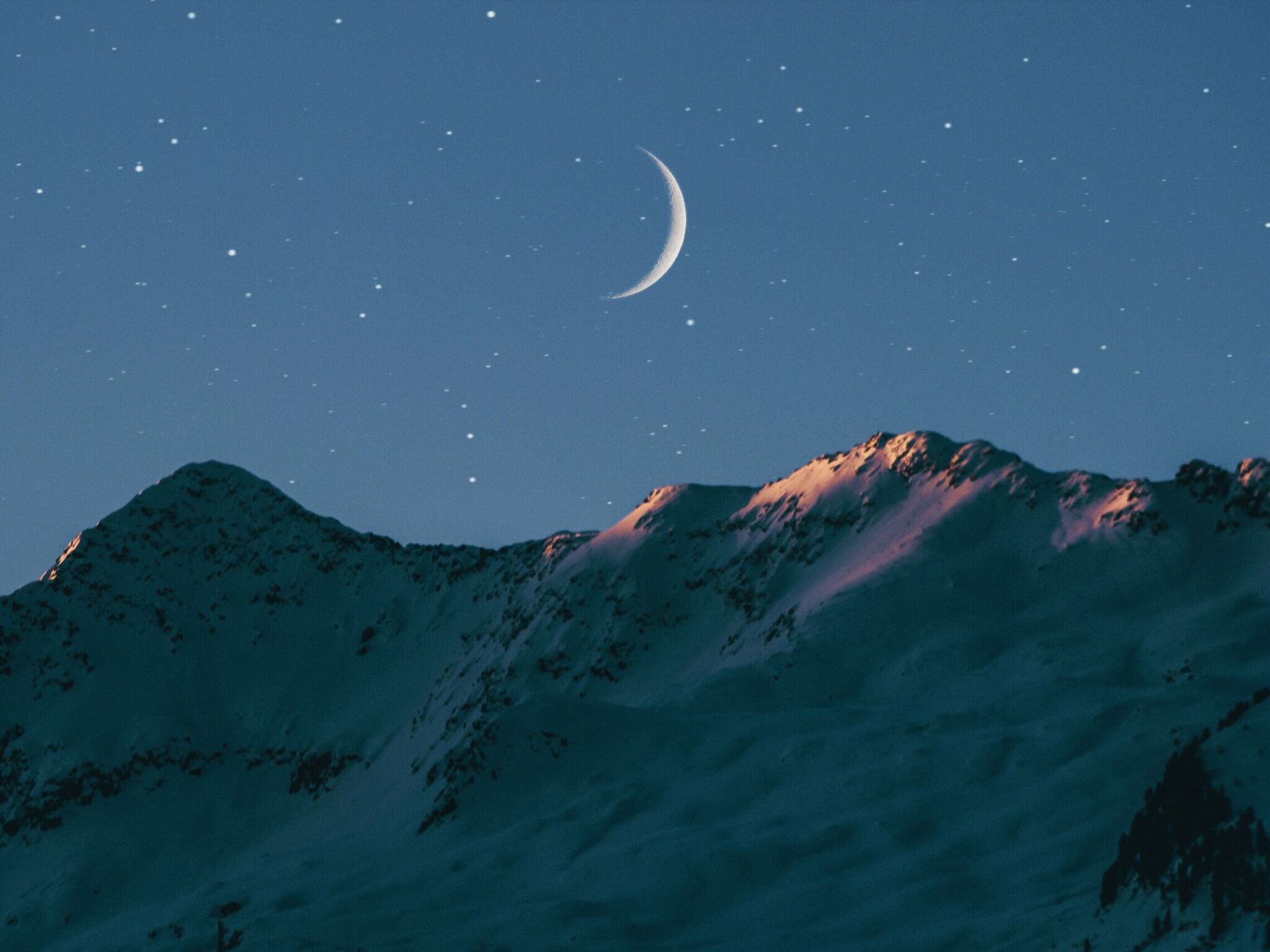 just after the new moon